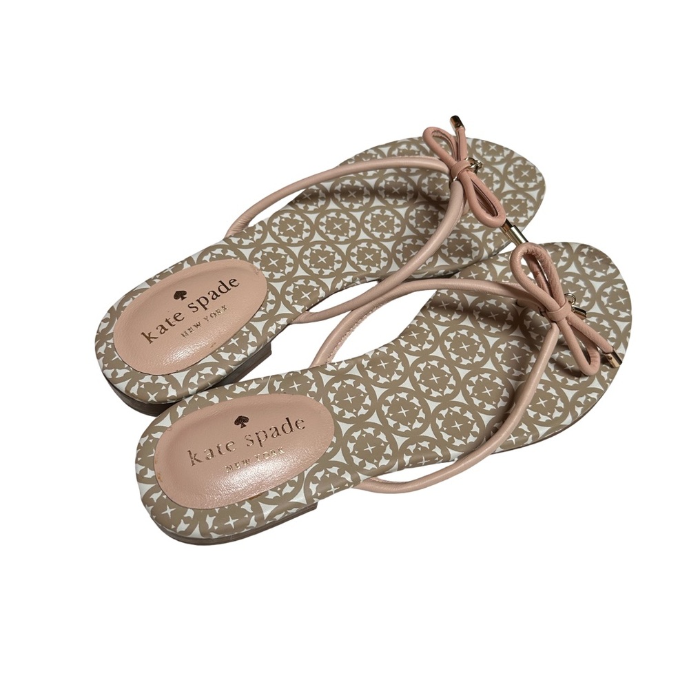 Kate Spade Pink Laser-Cut Sandals